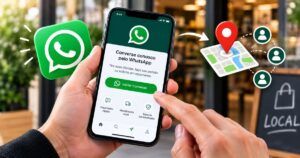O WhatsApp facilita o contato entre empresas e clientes locais, permitindo atendimento, solicitações de orçamento e comunicação direta pelo celular.